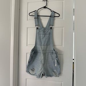 Denim Shorts Jumpsuit